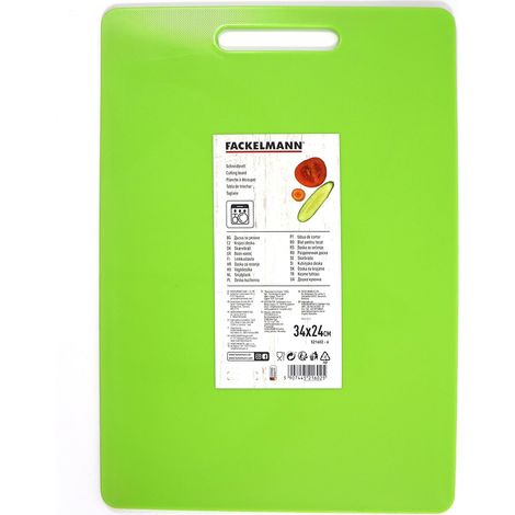 Fackelmann 521602 tagliere color verde mela in PL 34x24cm (1/4)