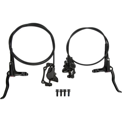 Frein hydraulique vélo MEROCA 1 jeu avant 800mm arrière 1400mm, étrier à disque étanche poussière, kit freinage huile pression (1/5)