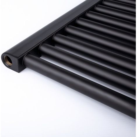 Irsap – Sèche-serviette eau chaude étroit 710 W – Corps en acier tubes ronds Ø23 mm – Double usage chauffage central + électrique – Conforme norme NF IPX4