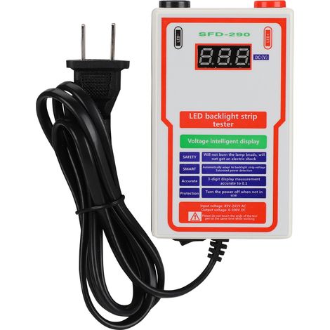 Version anglaise SFD-290 Testeur de LED de rétroéclairage haute luminosité pour TV, outil de réparation 85-245 V