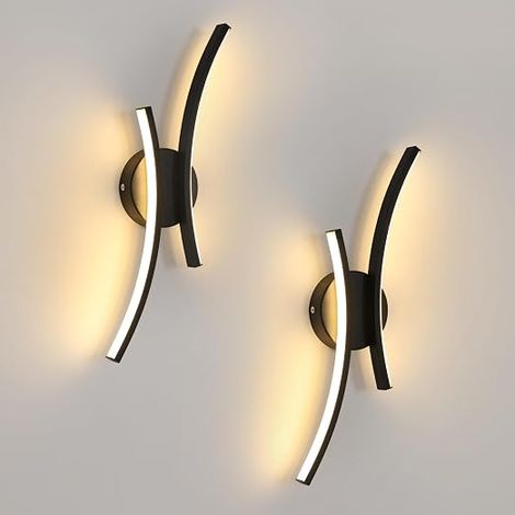 20W 2250LM Indoor LED Wall Light Bedroom, 44.5 cm Aluminium Wall Light Living Room, Kitchen, Hallway, Stairs, Warm White 3000K (1/3)