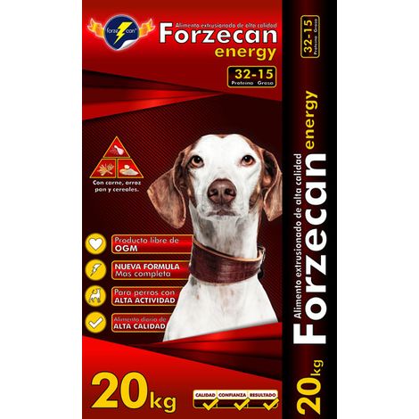 Nourriture que l'nergie forzcan 20 kg pour les chiens adultes avec une activit leve
