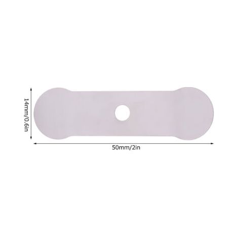Plaque de Valve pour compresseur d'air, 20 pièces, Machine silencieuse sans huile, accessoires de remplacement en aluminium (plaque de Valve longue 14x50mm) (1/5)