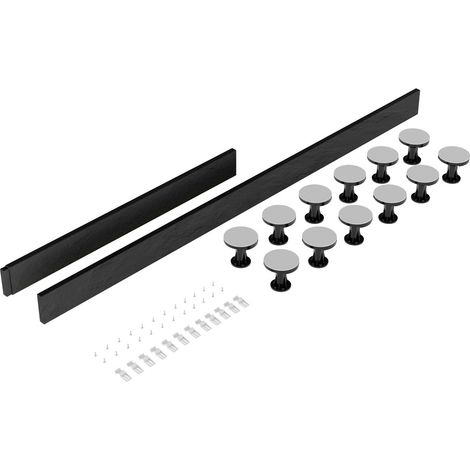 Hudson Reed Tray Leg Set 105mm High for Rectangular and Walk-in Trays for upto 1800mm - Slate Grey (1/3)