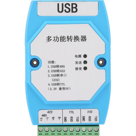 USB-zu-RS422/RS485/RS232/TTL-Wandler (5 V/3,3 V) mit optoelektronischer Trennung und FT232-Überspannungsschutz (1/5)