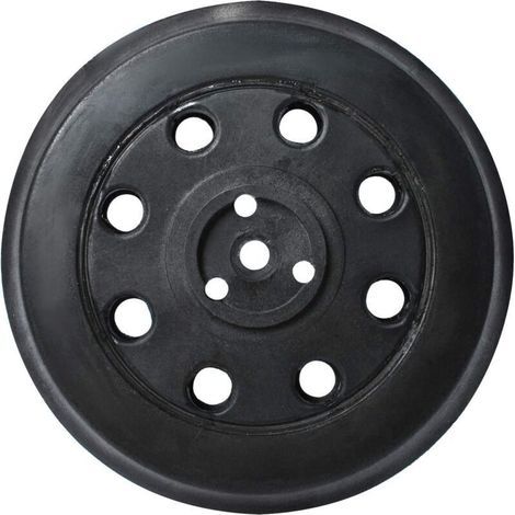 Plateau de ponçage dur compatible avec Bosch PEX 12. PEX 125 et PEX 400 A (Ø 125 mm) - Plateau de support rond 8 trous pièce de rechange plateau de ponçage (1/4)