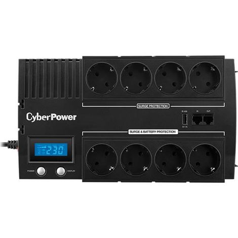 CyberPower BR1200ELCD uninterruptible power supply (UPS) Line-Interactive 1.2 kVA 720 W 8 AC outlet(s) (1/2)