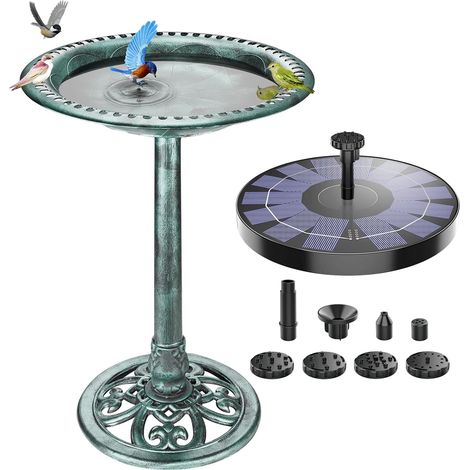 Abreuvoir Solaire Oiseaux 2,5W Résistant Hiver Extérieur (1/5)