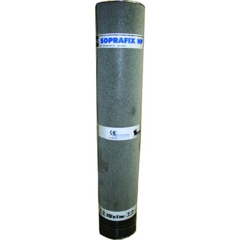 Soprema – Rouleau d'étanchéité bicouche 7m x 1m – Bitume élastomère avec armature polyester – Fixation mécanique rapide – Pour toitures-terrasses non circulables