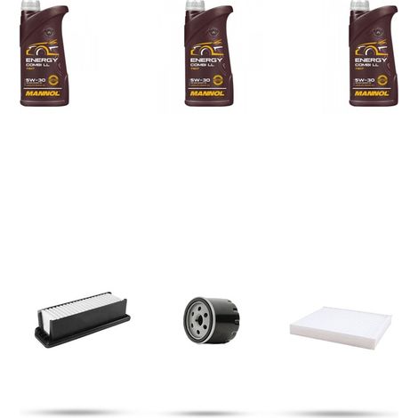 Kit tagliando 3 FILTRI e 3L OLIO compatibile con Suzuki Celerio 1.0 50kw dal 2014 (1/5)