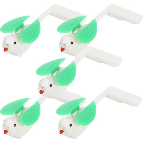 Kit de 5 Pièces Oiseau de Remplacement pour Horloge Coucou Murale en Plastique, Style Vintage Rétro, Rappel Réaliste de L'heure, Installation Facile pour Projets Créatifs (1/5)