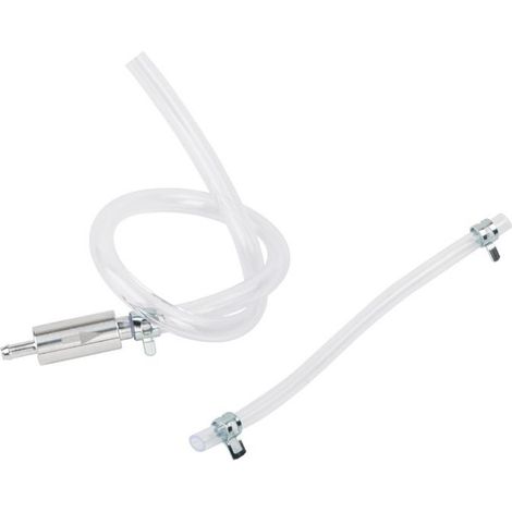 Kit Purge Frein Moto Seringue Aluminium et PVC Kit de Purge de Frein et d'Embrayage 45cm pour Moto Voiture (Transparent) (1/5)