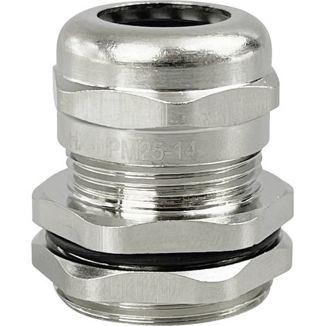 TRU COMPONENTS TC-10302840 Presse-étoupe M25 laiton (nickelé) métal 1 pc(s) S434972 (1/2)