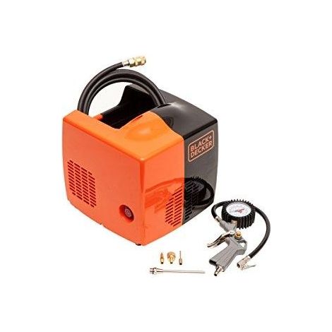 Black & Decker Tragbarer Kompressor schwarz 8 bar 3400 U/min