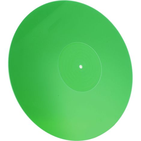 Tapis de platine vinyle antistatique en acrylique, améliorant la qualité sonore, pour disques LP 12 pouces, vert. (1/5)