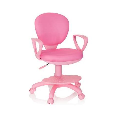 Chaise pour enfant / Siège de bureau pour enfant KID COLOUR Tissu Rose hjh OFFICE