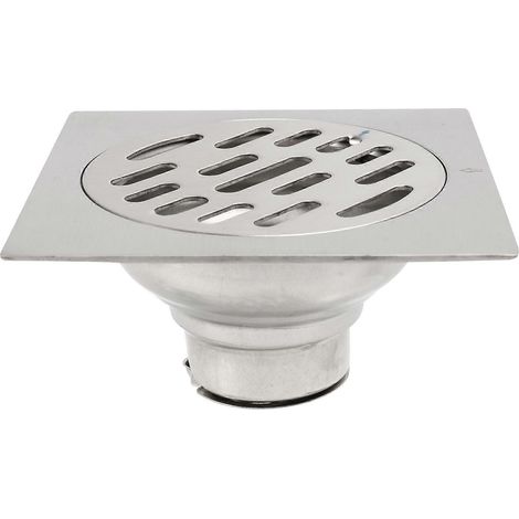 Caniveau de douche anti-odeurs en acier inoxydable épais 100 x 100 m (1/5)