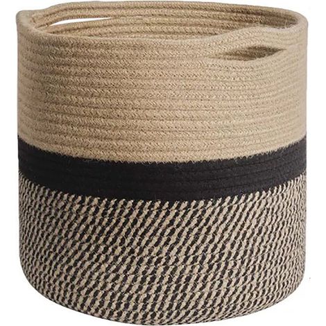 Corbeille de rangement en corde de coton ECR025W20 (1/5)