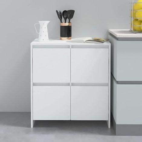 Buffet - Armoire de rangement Enfilade Blanc 70x41x75 cm Aggloméré BV382258 - BonneVie (1/5)