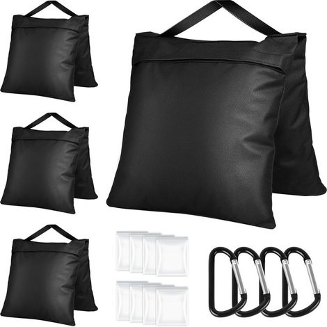 Set mit 4 hochbelastbaren Sandsäcken, 58 x 26 cm, Gewichtssäcke zur Verstärkung von Zelten und Sonnenschirmen (1/4)