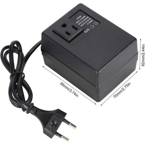 Adaptateur De Prise - Transformateur AC 220V À 110V - 300W - Prise UE - Pour Voyage À L'Étranger - 1 Pièce (1/3)