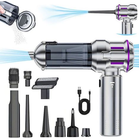 Aspirateur Voiture - 25000 Pa - Sans Fil - Moteur Sans Balais - 3 Niveaux Puissance - Compact Mini - Pour Intérieur Véhicule - 1 Pièce (1/4)