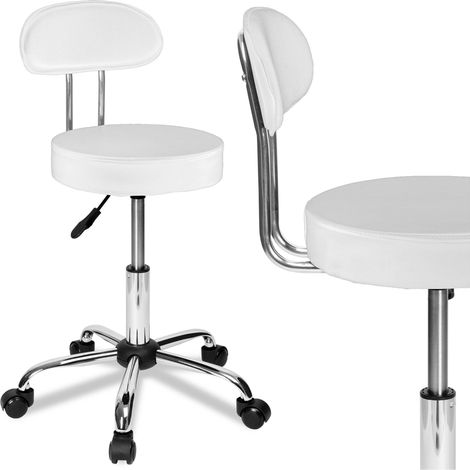 Tabouret de coiffure et cosmétique blanc gamma (1/5)