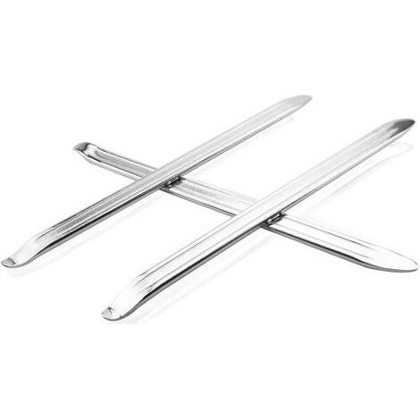 3 Pcs Demonte Pneu Manuel en Métal Antirouille 30cm Levier de Pneu Durable Demonte Pneu Scooter Polissage Haute Dureté pour Trottinette Vélo Motos Voiture Véhicules Electriques - Argen-Muntra (1/5)