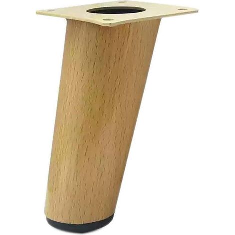 Ensemble de pieds de meubles blancs de 15 cm (4 pieds de remplacement pour canapé, accessoires de montage faciles inclus) (1/5)
