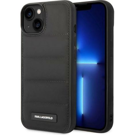 Karl Lagerfeld Puffy Logo Schwarze iPhone 14 Plus Hülle (1/5)
