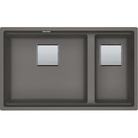 Cuve Kubus 2.0 Fragranit KNG 120 - Stone - Manuel - 760 x 460 x 200 mm (sous-meuble 80 cm) - Franke (1/2)