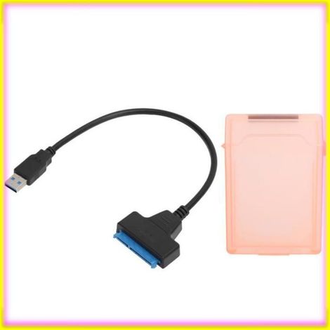 keenso Câble adaptateur HDD / SSD Câble Adaptateur de Disque Dur Cordon de Conversion SATA USB3.0 informatique rangement Rouge (1/5)