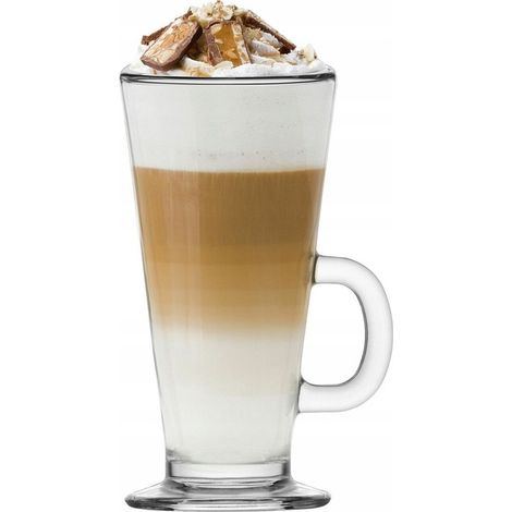 Café Latte Macchiato 260 ml, elegante vaso alto. (1/3)