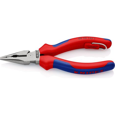KNIPEX 08 22 145 T Pince universelle multifonctions avec gaines bi-matière, avec œillet intégré pour fixation d’un dispositif antichute atramentisée noire 145 mm (1/5)