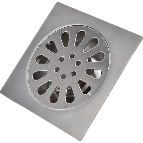 Canal d'évacuation carré pour salle de bain et balcon, siphon à gravité anti-odeur, fermeture automatique par gravité, usage unique (9027) (1/5)