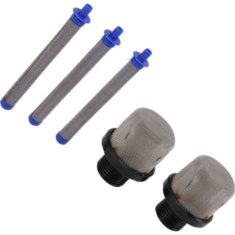 Lot de 2 filtres d'aspiration d'entrée 288716 et 3 filtres pour pulvérisateur sans air lavables réutilisables pour peinture sans air (1/5)