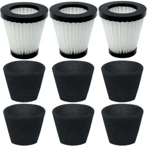 Compatible avec le modèle Dirt Devil Scorpion SD20005RED, filtre à adsorption F117 SD30025B BD22025, référence similaire AD40117 (lot de 3 filtres et lot de 6 filtres en mousse) (1/4)