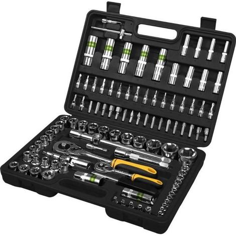 Fieldmann FDG 5001-108R Juego de llaves negro 108 piezas