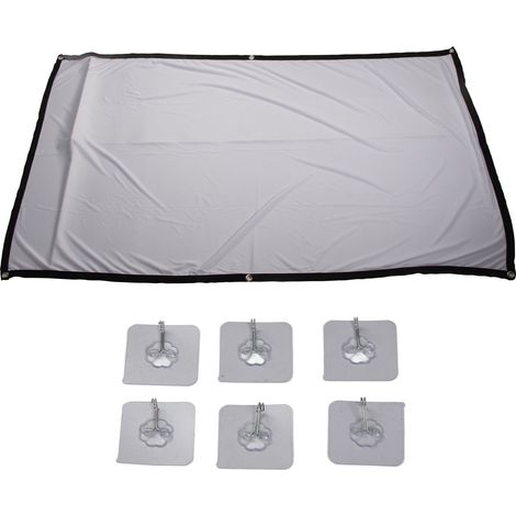 Écran de projection HD 72 pouces pliable portable, résistant aux plis, pour projecteur cinéma intérieur extérieur (1/5)