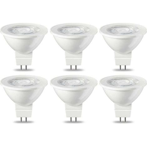 6er-Pack GU5.3 MR16 5W LED-Lampen, warmweiß, nicht dimmbar, 220V [Energieklasse G]