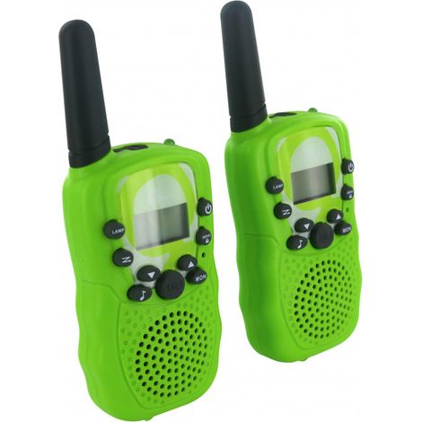 Talkie Walkie avec fonction lampe torche - vert (1/5)