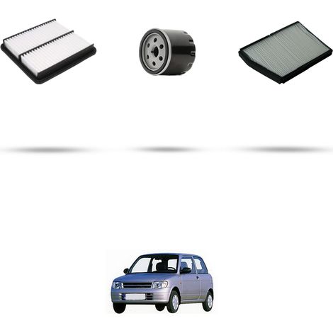 Kit tagliando 3 filtri compatibile con Daihatsu Cuore V 41kw dal 1999 (1/5)
