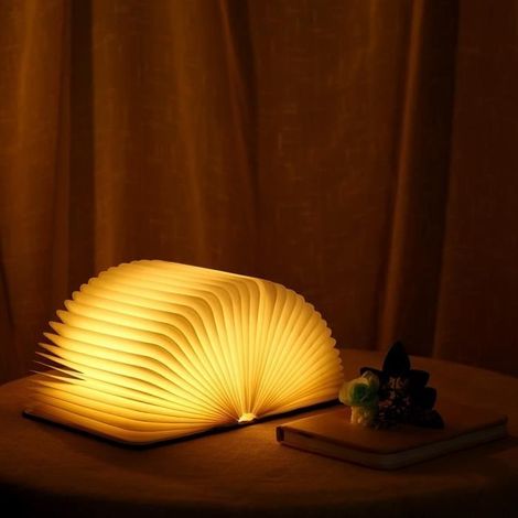 (Rot, Cremeweiß) Faltbare LED-Leselampe – Umweltfreundlich – USB-aufladbar – Modernes Design (1/4)