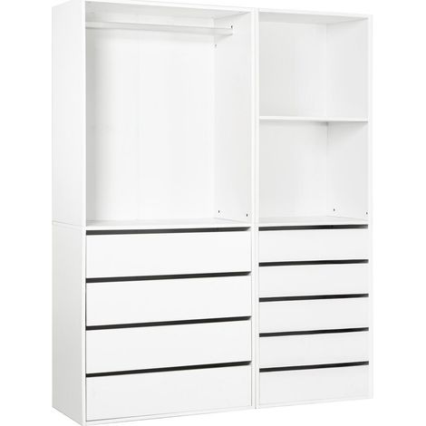 Kit dressing " Opéra " modulable - 2 éléments - Blanc (1/4)