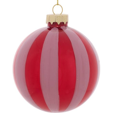 BDN VERRE 80MM RAYE BICOLORE - Feeric lights & christmas (1/4)