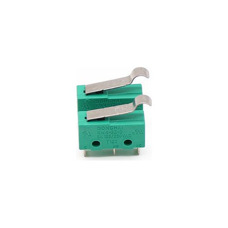 Donghai KW4-3Z-3 Rectangular 250V Three-Prong Silver Contact Miniature Switch with Hook Handle (1/4)