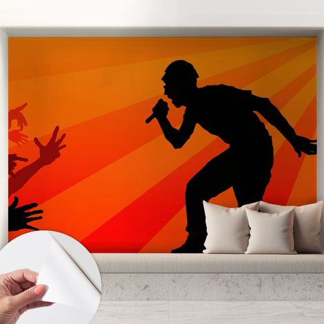Fotomurale adesivo - parete decorativa - decorazione casa - stile moderno parete - Scena ritmica 208x146 cm (1/5)