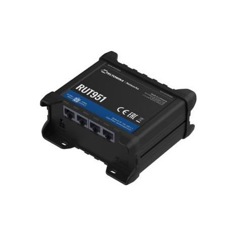 Router WiFi/4G Teltonika Networks RUT951, versión estándar con fuente de alimentación europea, RUT951000000