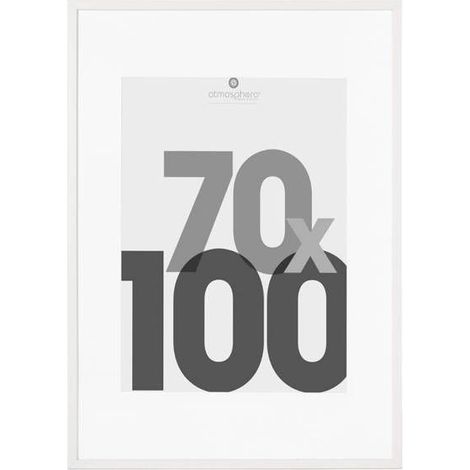 Cadre photo bois "Eva" blanc 70x100cm - Atmosphera Créateur d'intérieur (1/5)