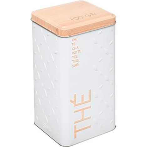 Scatola in Metallo per Tè 100g Modello Scandi Nature